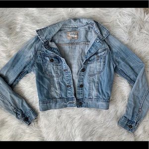 jean crop jacket